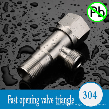 High quality Lead free fast openning stainless steel angle valve